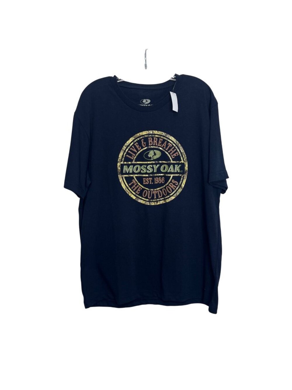 Mossy Oak Graphic‎ Tshirt Mens Large Blue Live & Breathe The Outdoors New